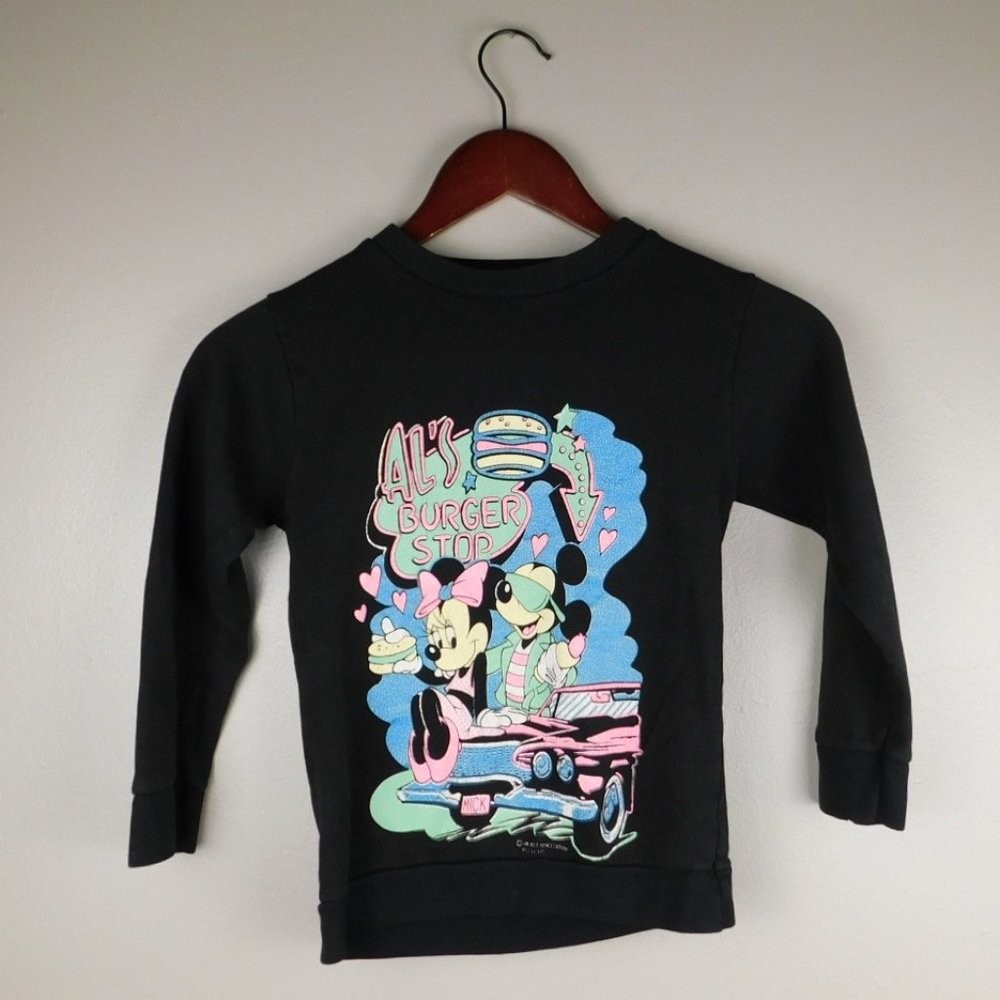 Vintage "The Walt Disney Company" Kids Mickey & Minnie Mouse Sweater 1990s